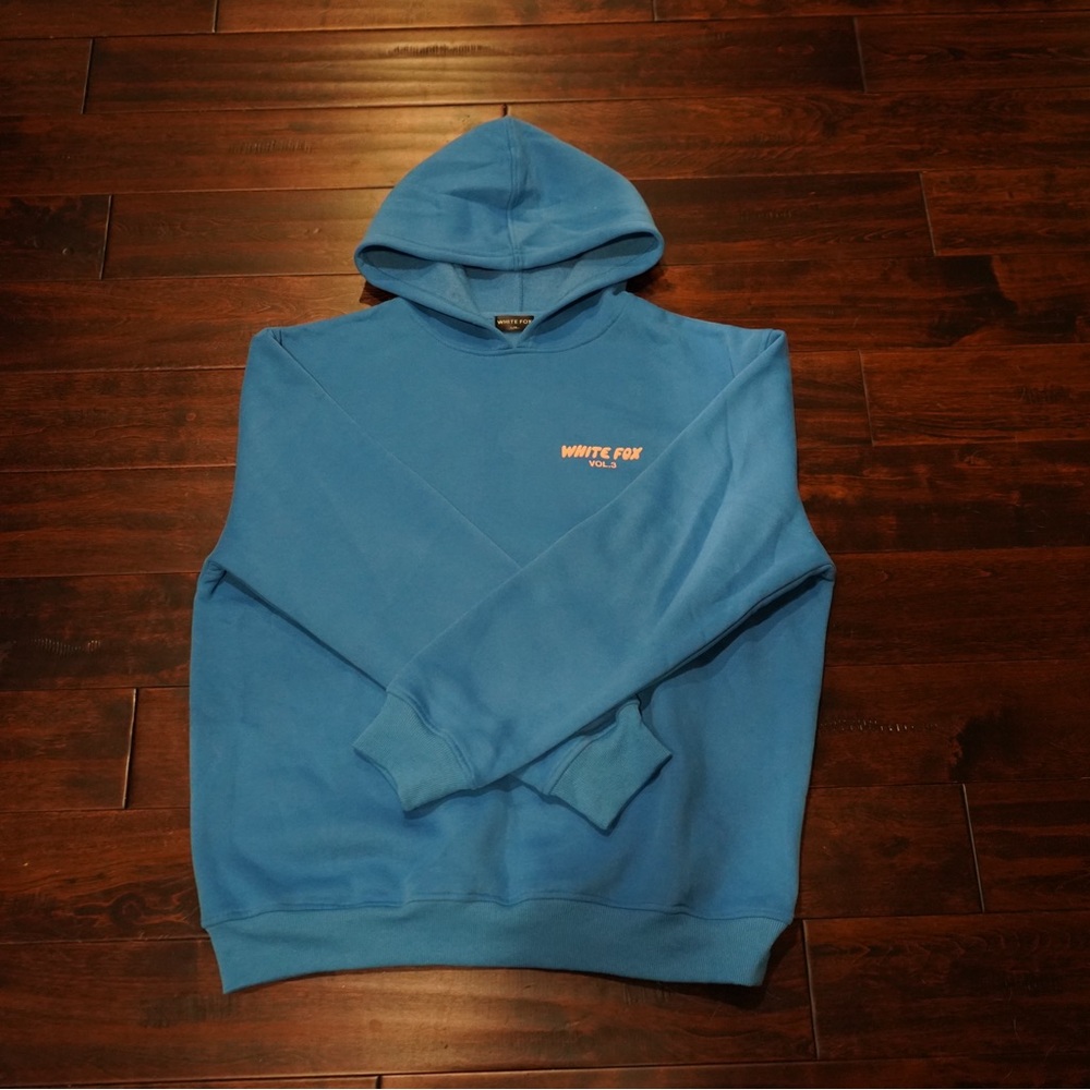 White Fox Blue Offstage Hoodie, L/XL